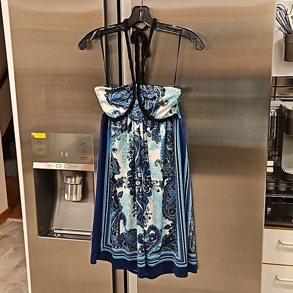 💕ARDEN B💕 Y2K Swimsuit Cover Up Dress ~ Paisley Print Small